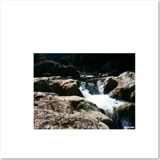 the waterfall in honduras creek ecopop landscape photograph Posters and Art